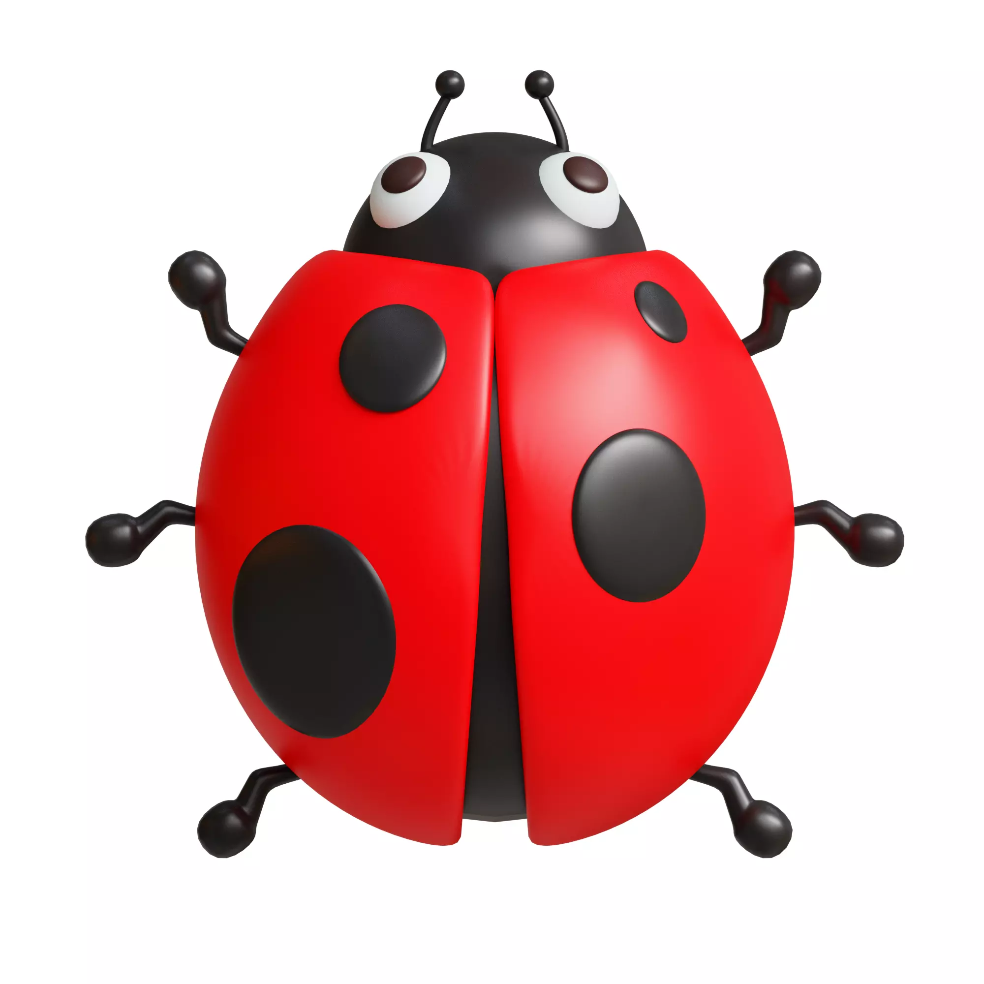 Ladybug Low-poly 3D model_0