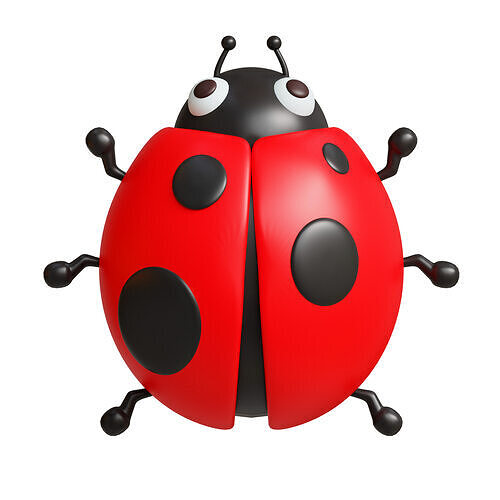 Ladybug Low-poly 3D model