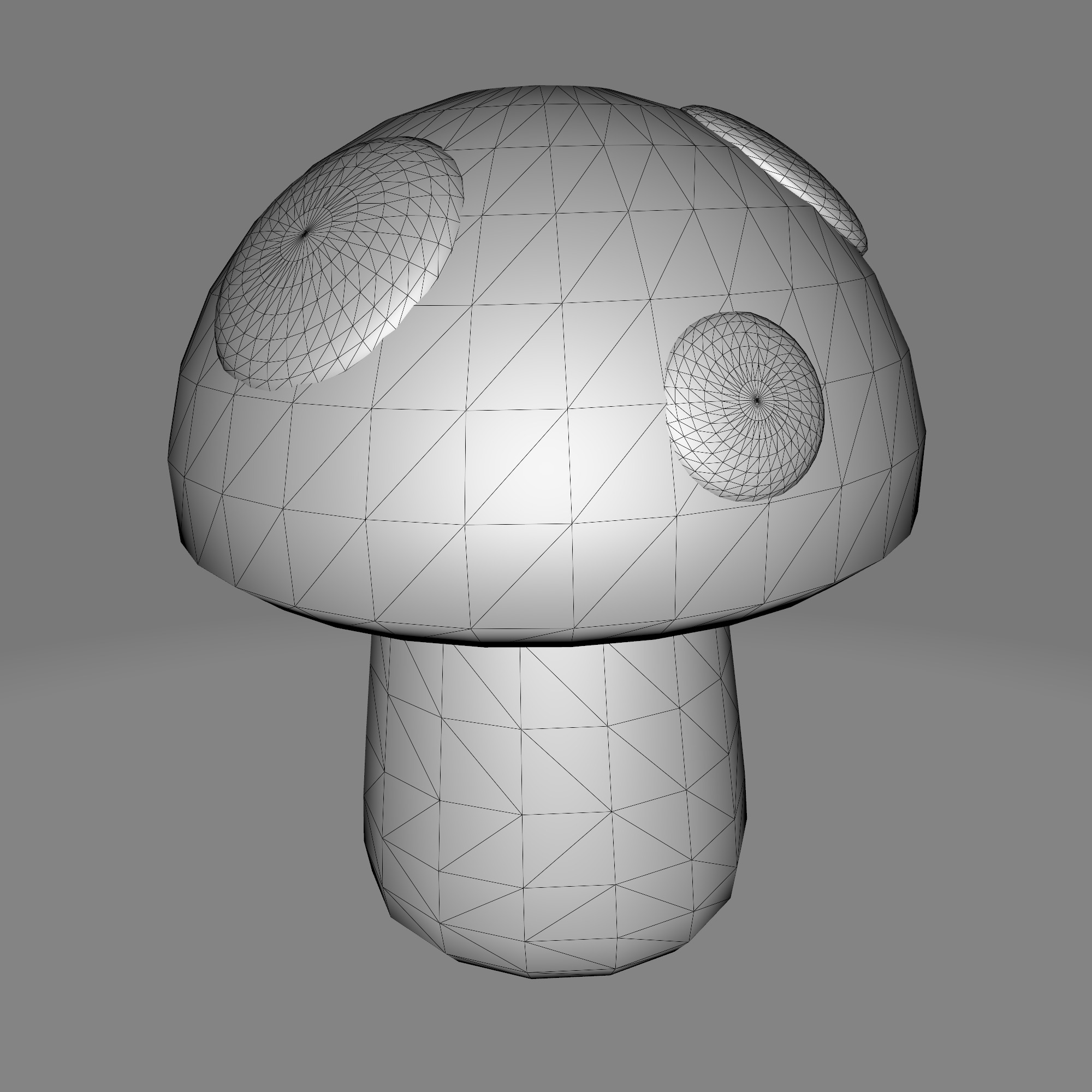 Mushroom Free low-poly 3D model_1