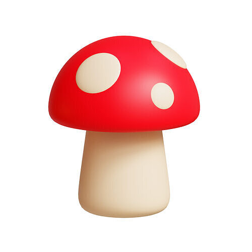 Mushroom Free low-poly 3D model