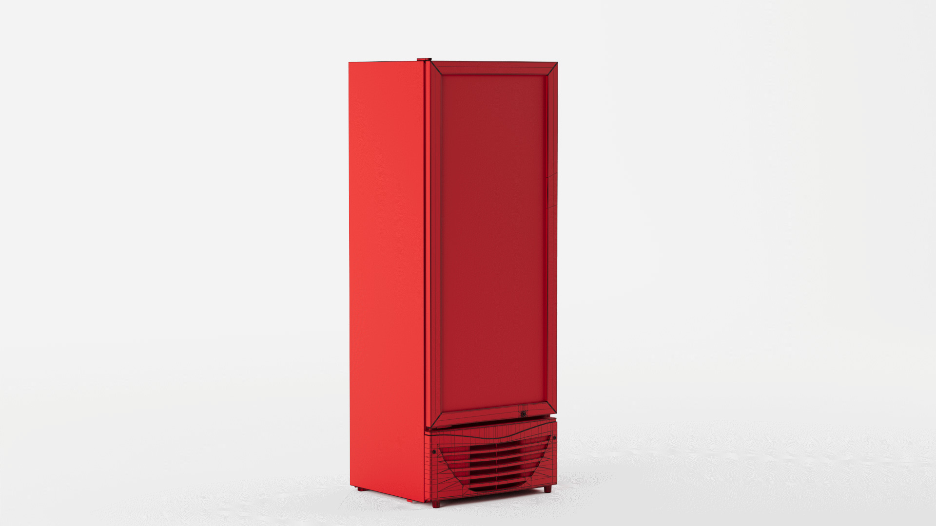 Commercial Drinks Fridge 3D model_12