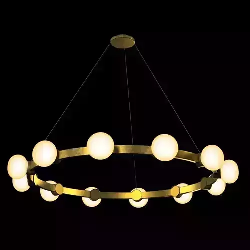 rich brilliant willing cinema chandelier 3D model