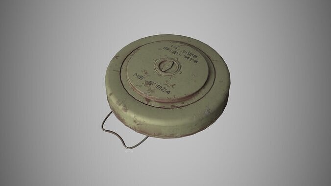 Tank Mine Low-poly 3D model