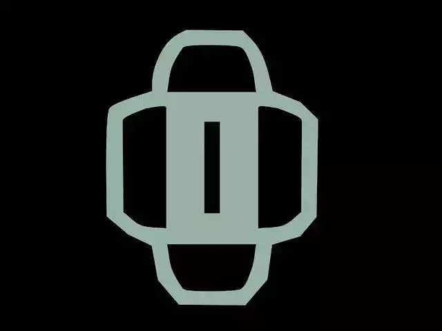 tsuba car lock icon Free low-poly 3D model