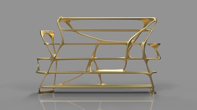 Metal Art Furniture bookshelf  3D model