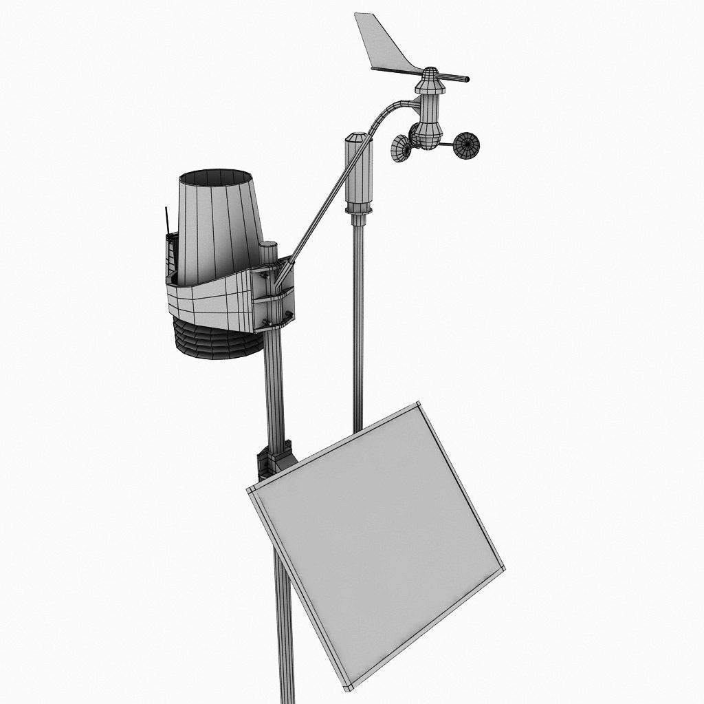 Weather meteo station 2 3D model_8