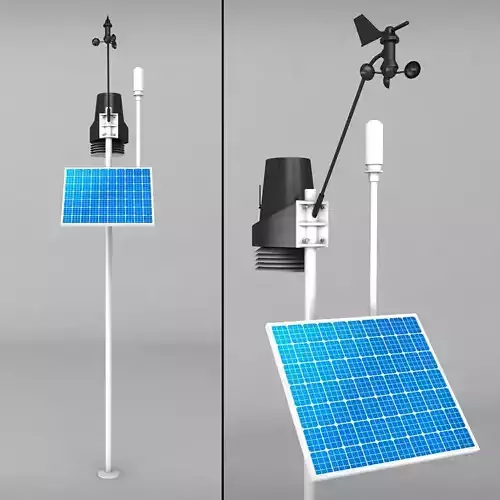 Weather meteo station 2 3D model