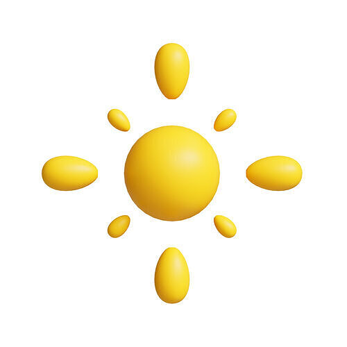 The sun Free low-poly 3D model