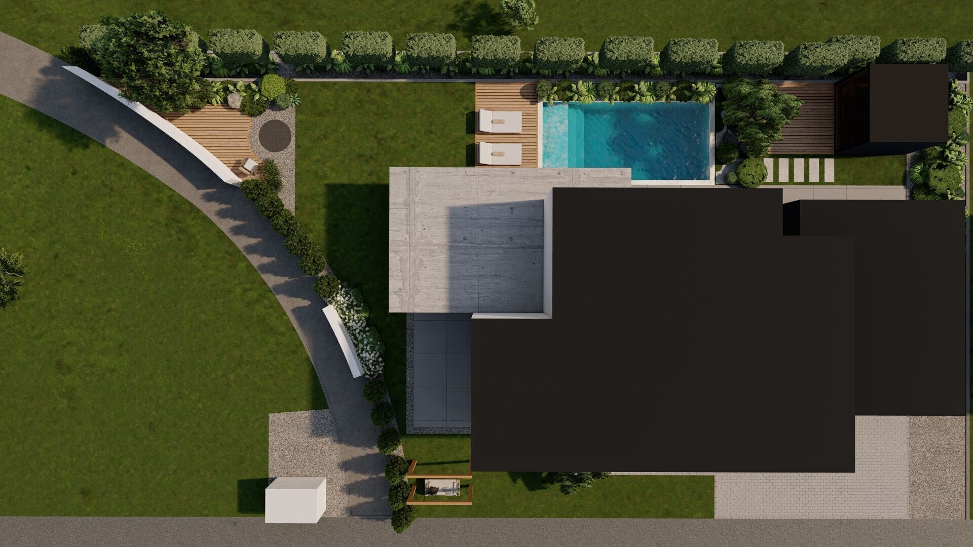 Garden Landscape 3D Model - SketchUp and Lumion Scene 3D model 3D model_6