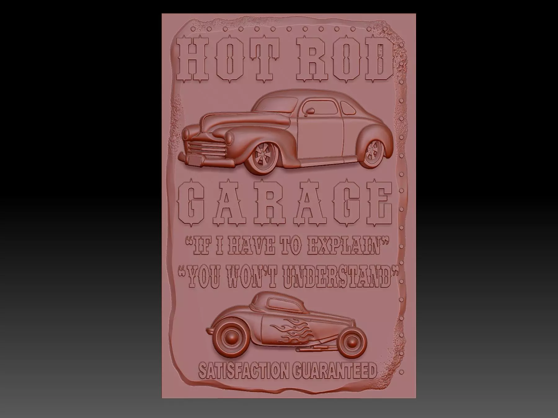 car retro 3D print model