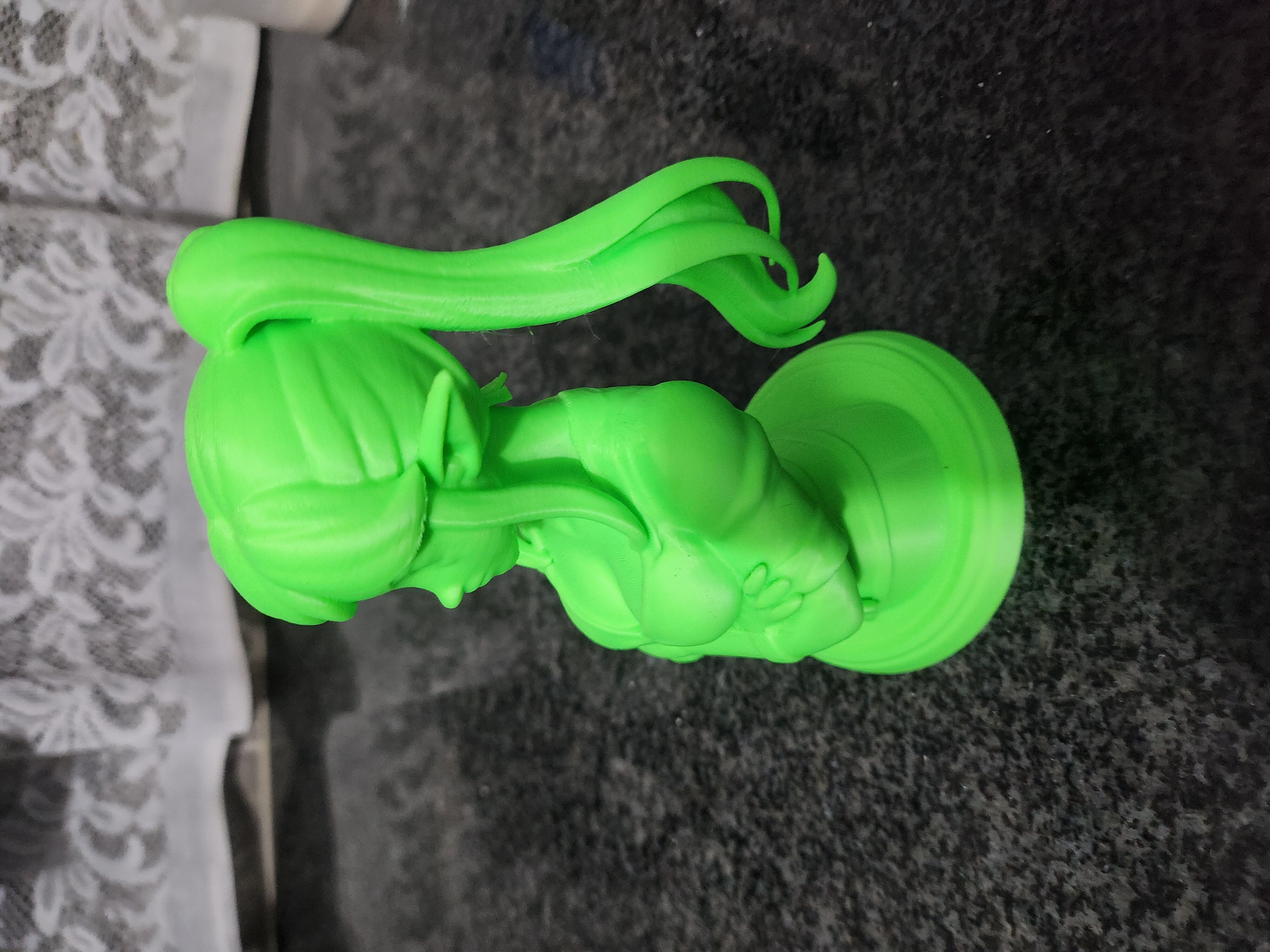 Confident Elf Girl - Anime-Style Fantasy Bust 3D print model_11