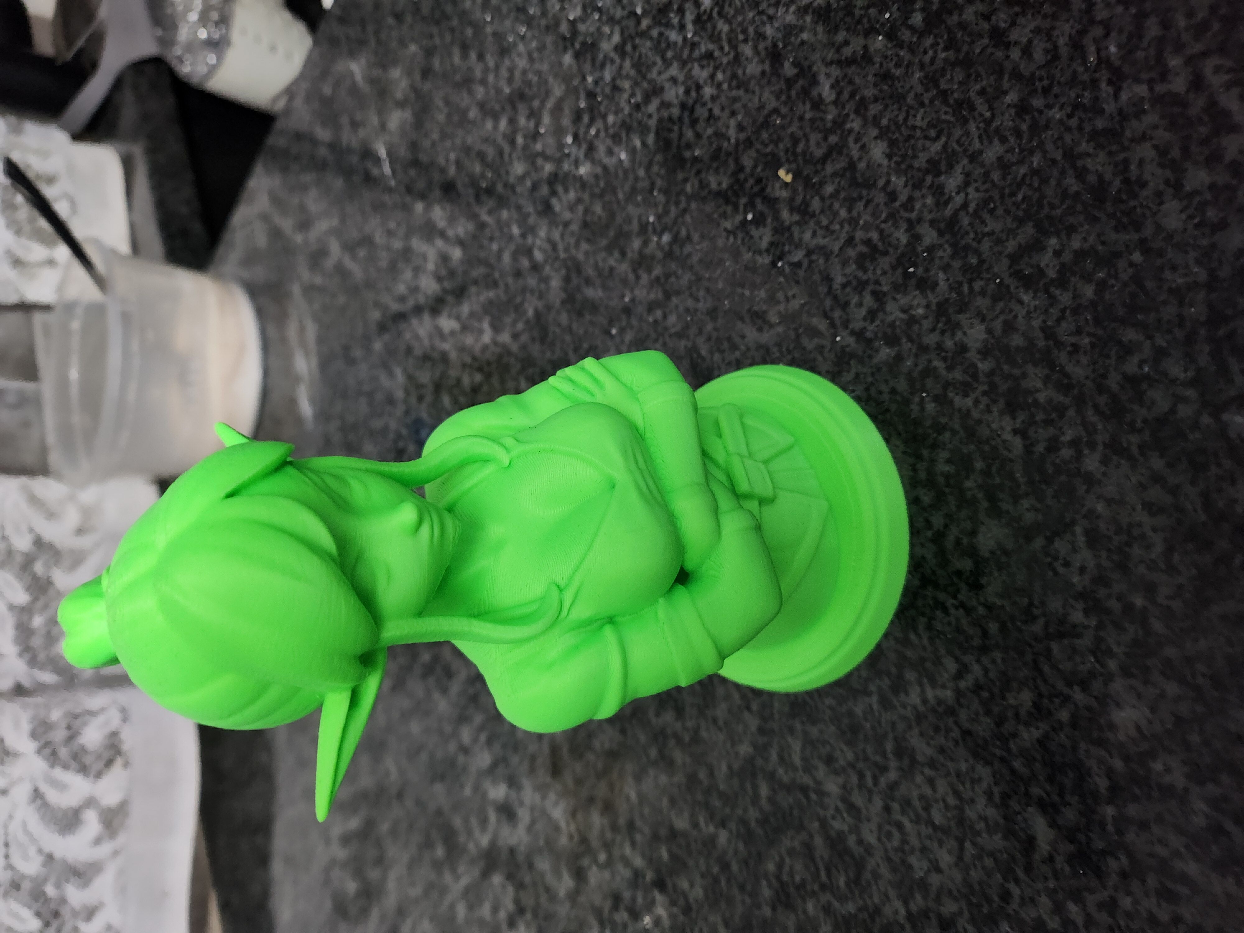 Confident Elf Girl - Anime-Style Fantasy Bust 3D print model_8