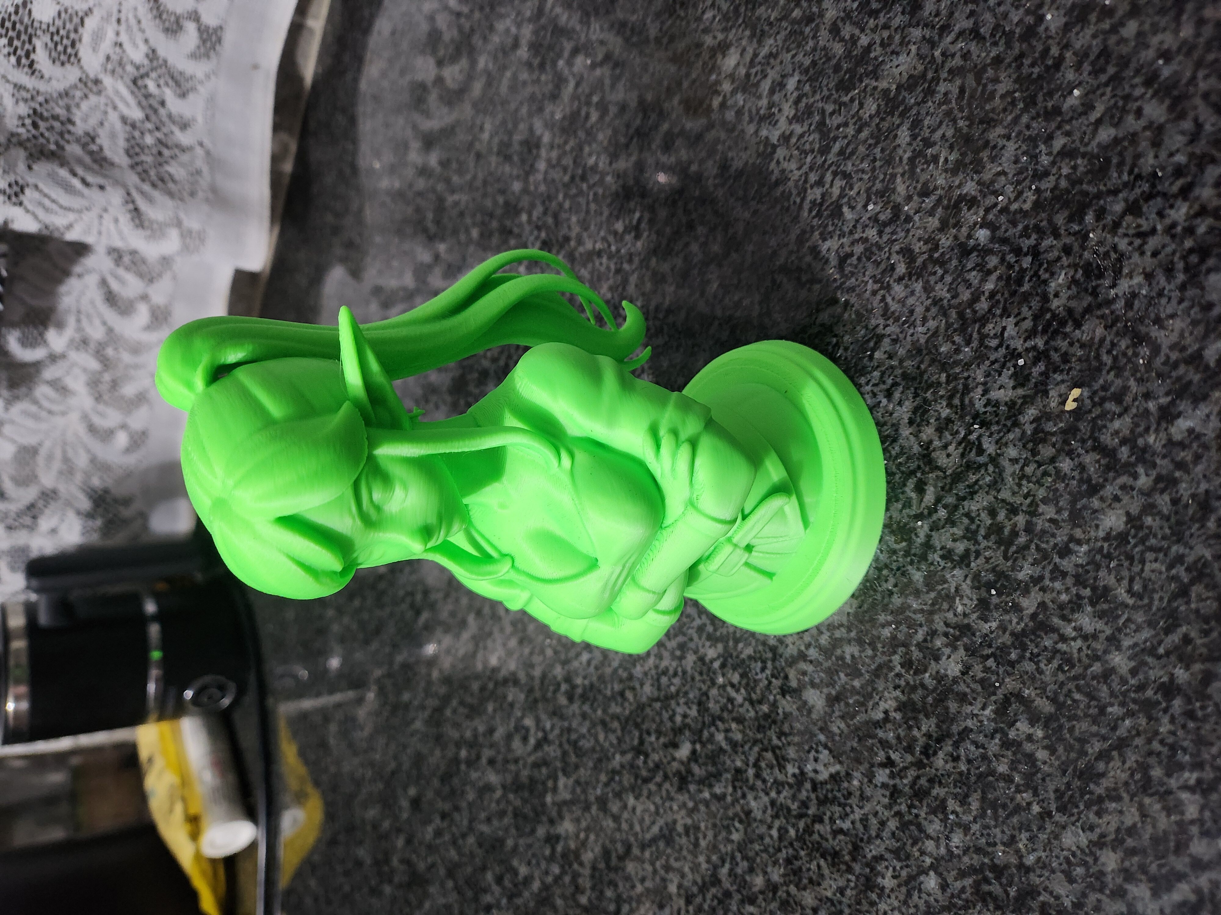 Confident Elf Girl - Anime-Style Fantasy Bust 3D print model_12