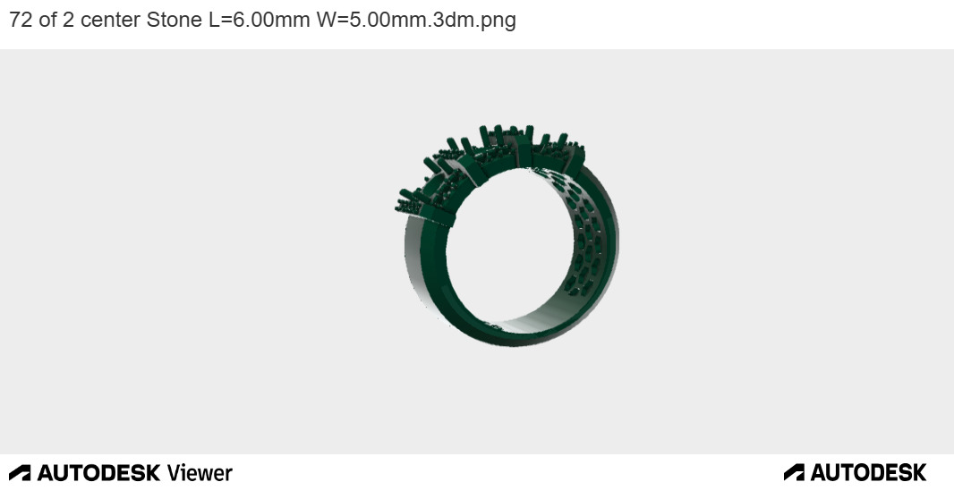 Triple Stones Feature Band 3D print model_11