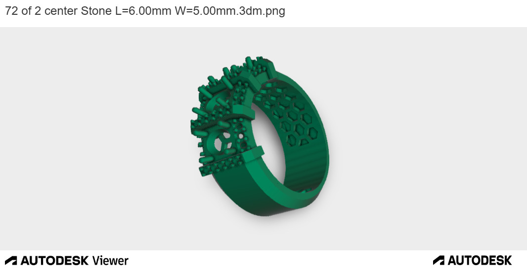 Triple Stones Feature Band 3D print model_12