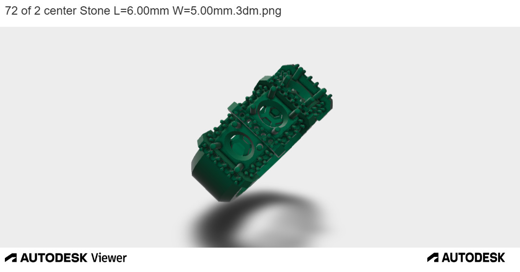 Triple Stones Feature Band 3D print model_7