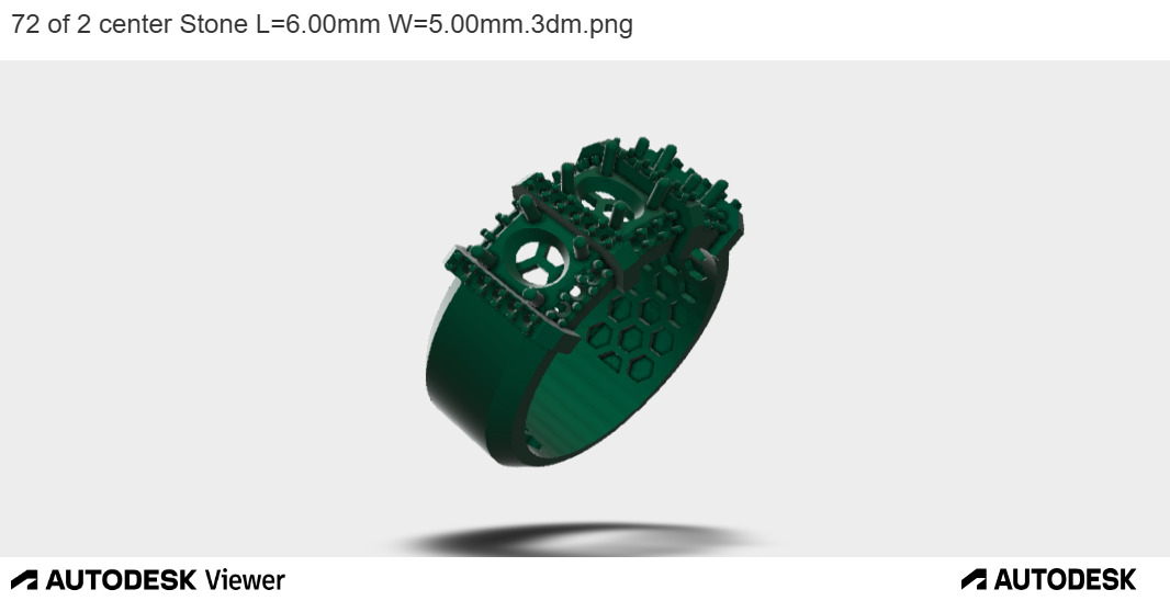Triple Stones Feature Band 3D print model_8