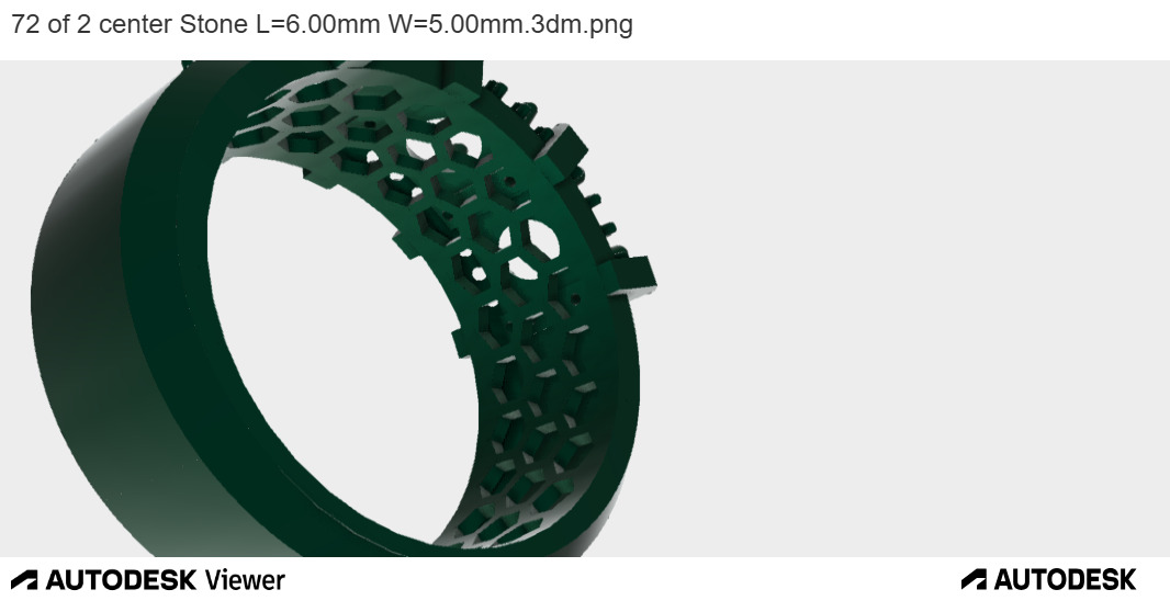 Triple Stones Feature Band 3D print model_10