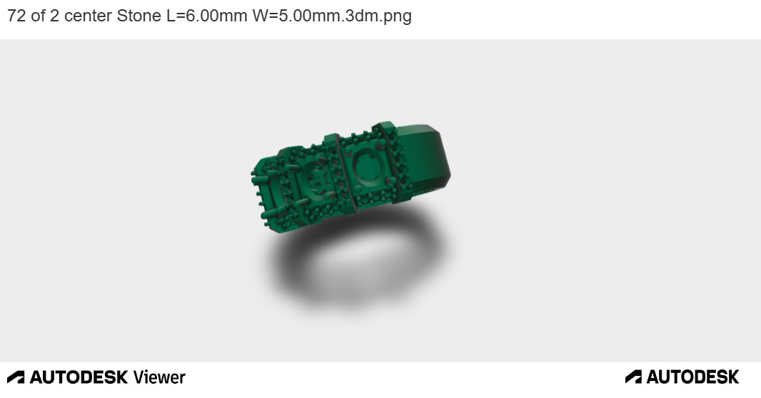 Triple Stones Feature Band 3D print model_3