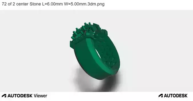 Triple Stones Feature Band 3D print model