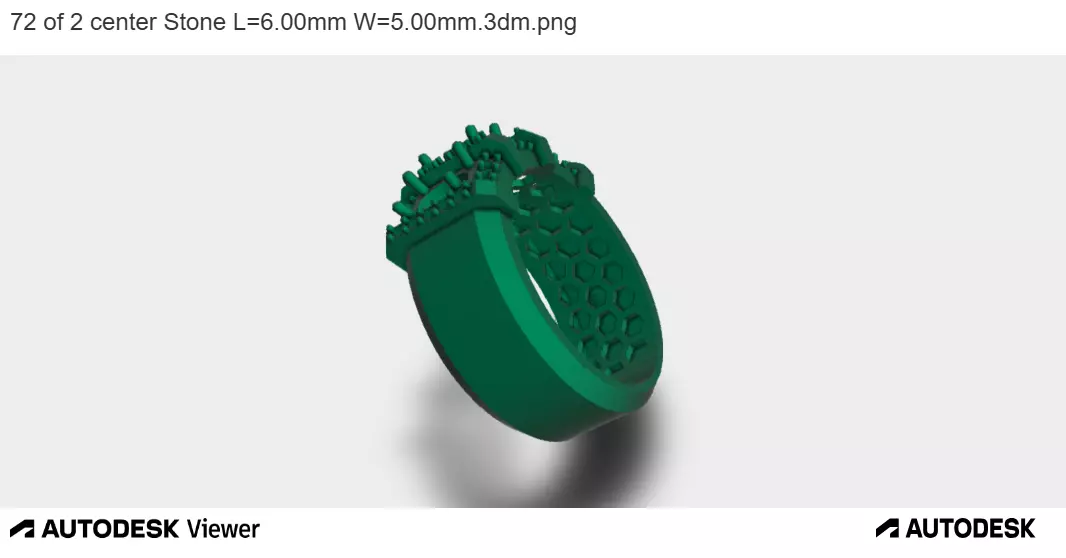 Triple Stones Feature Band 3D print model_0