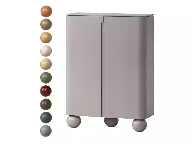 MOON CUPBOARD By Ana Roque 3D model