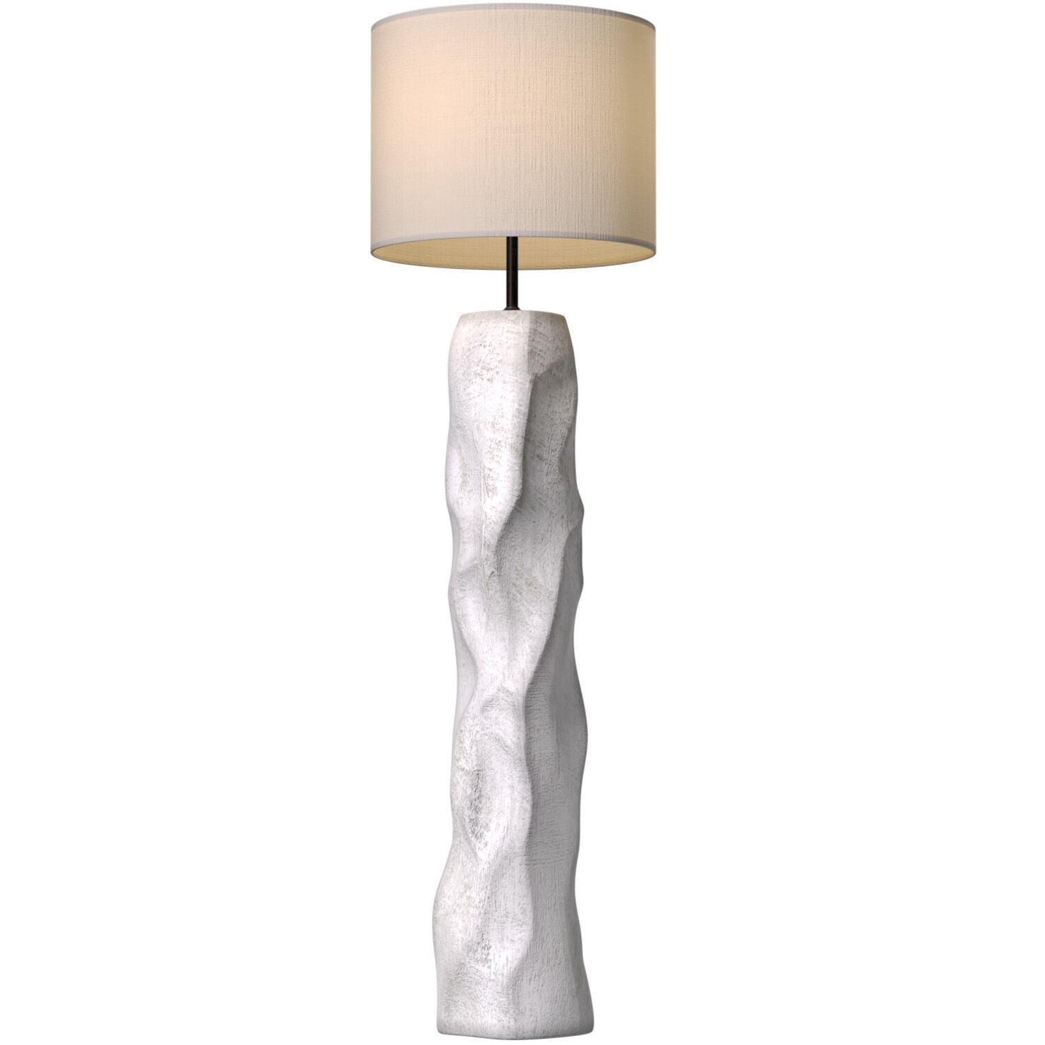 Stone Wabi-Sabi Sculptural Design Japane style Modern Floor Lamp 3D model_1