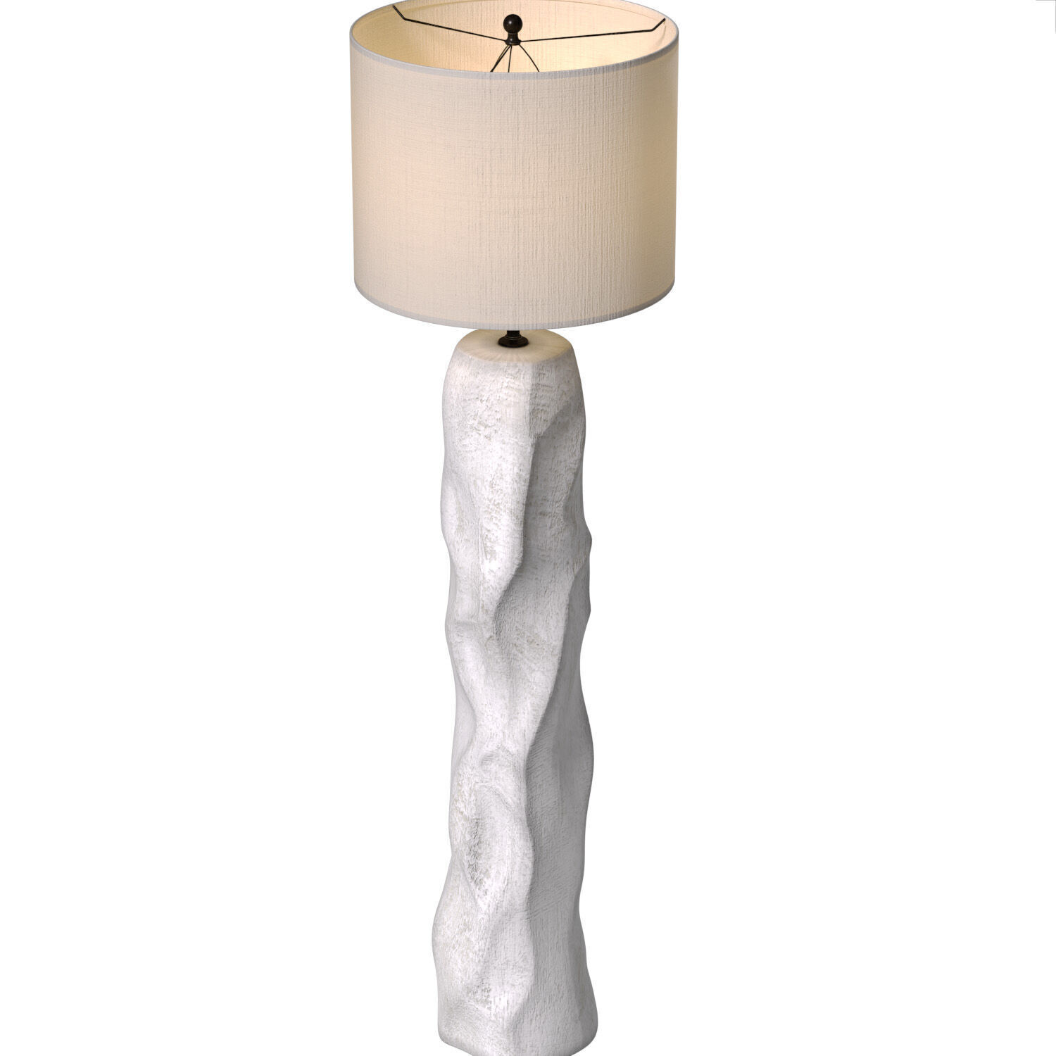 Stone Wabi-Sabi Sculptural Design Japane style Modern Floor Lamp 3D model_4