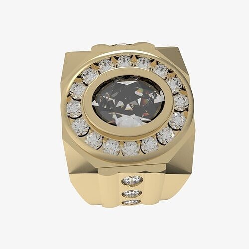 Men Ring 300 3D print model