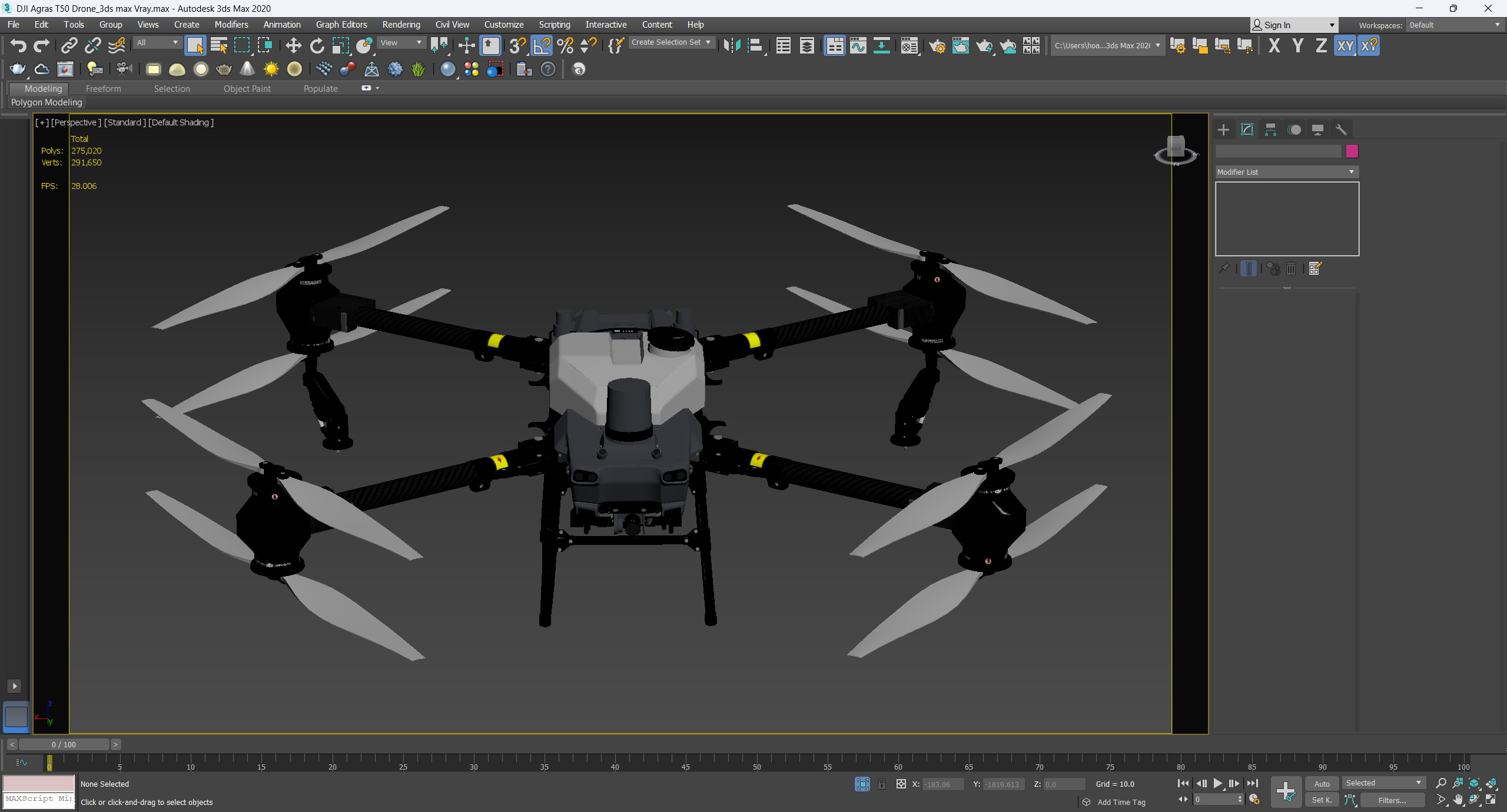 DJI Agras T50 Drone 3D model_12