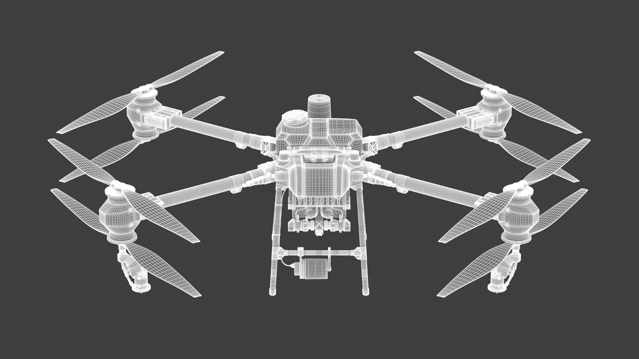 DJI Agras T50 Drone 3D model_2