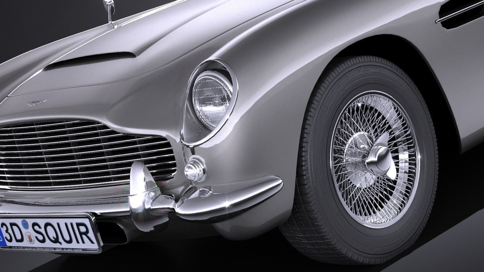 Aston Martin DB5 1963 VRAY 3D model_2