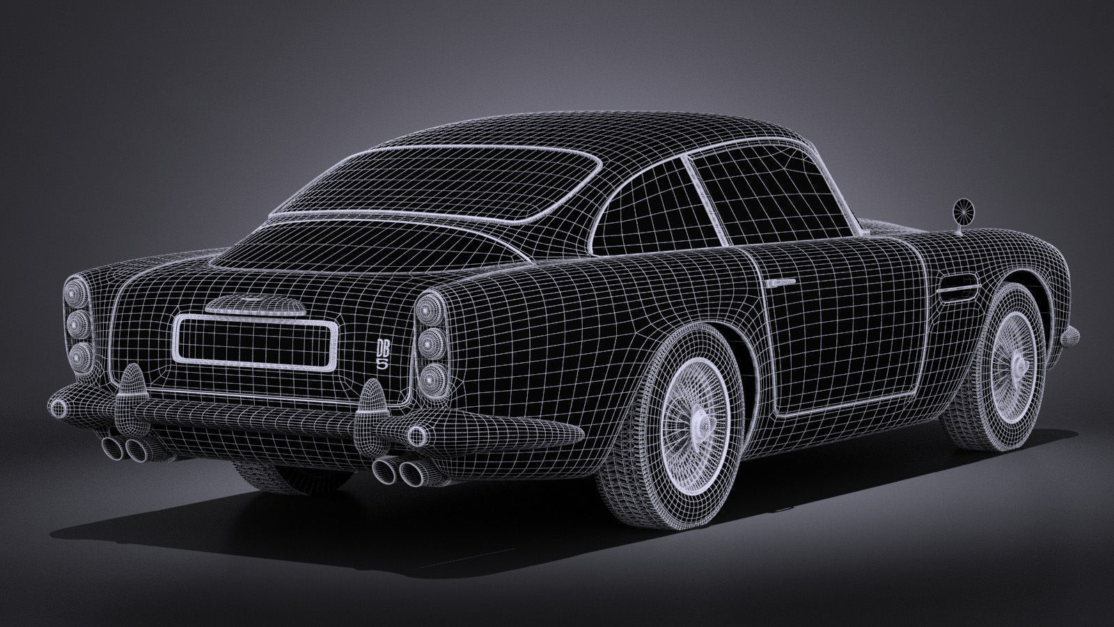 Aston Martin DB5 1963 VRAY 3D model_16
