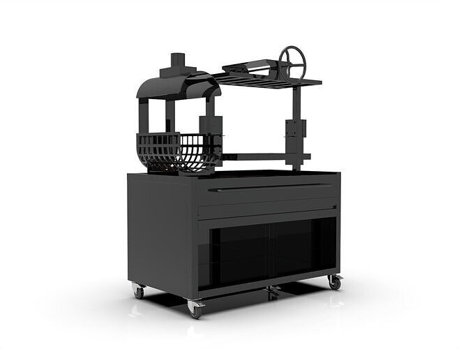SINGLE BBQ- GRILL SANTA MARIA  3D model