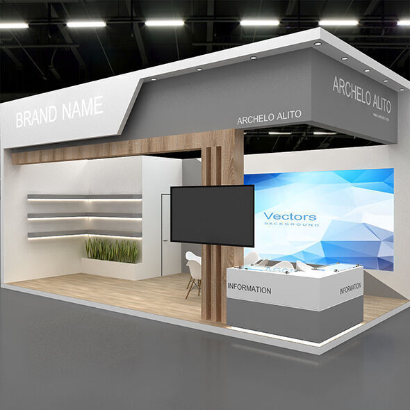 3d exhibition stand 3D model_7