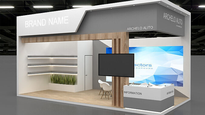 3d exhibition stand 3D model