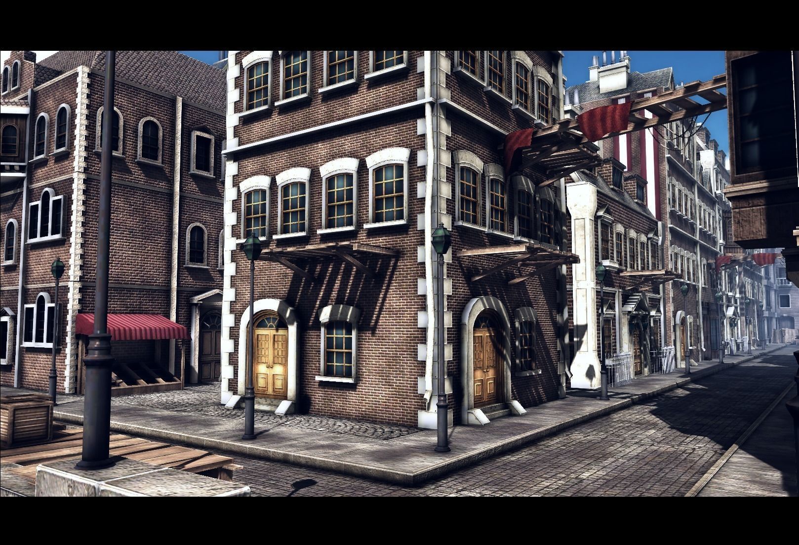 Town Construction Pack Low-poly 3D model_0