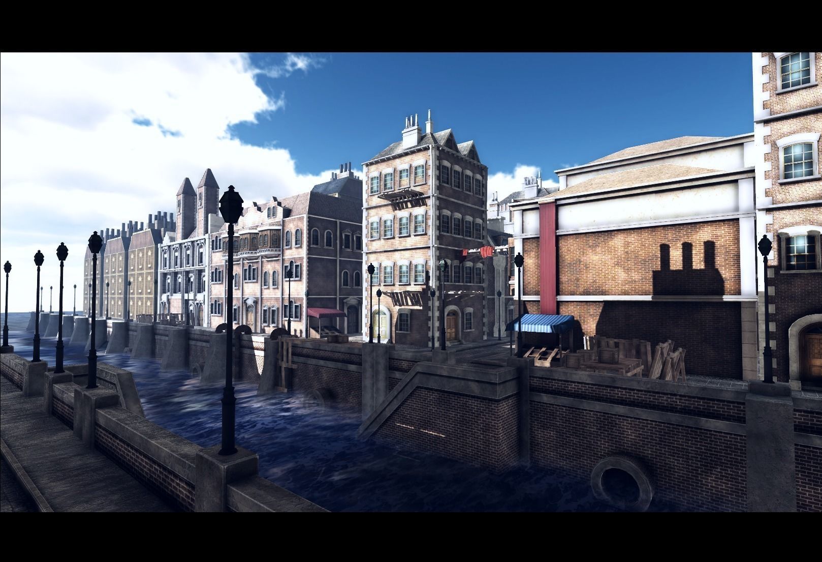 Town Construction Pack Low-poly 3D model_6