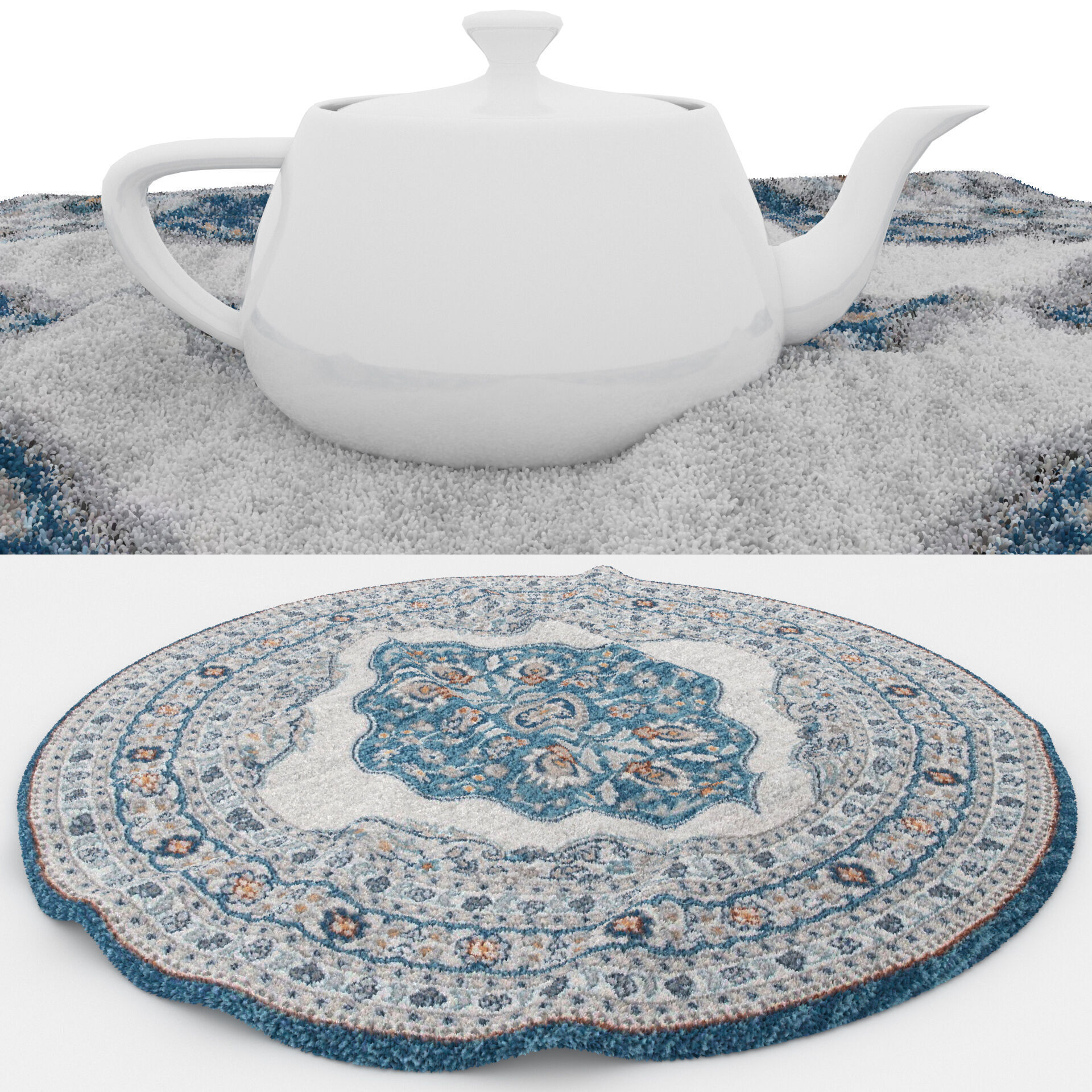 Rugs No 1033 Low-poly 3D model_1