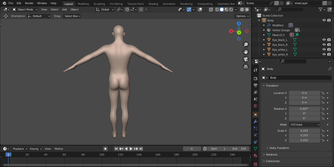 Realistic Short Male Character 3D model_2