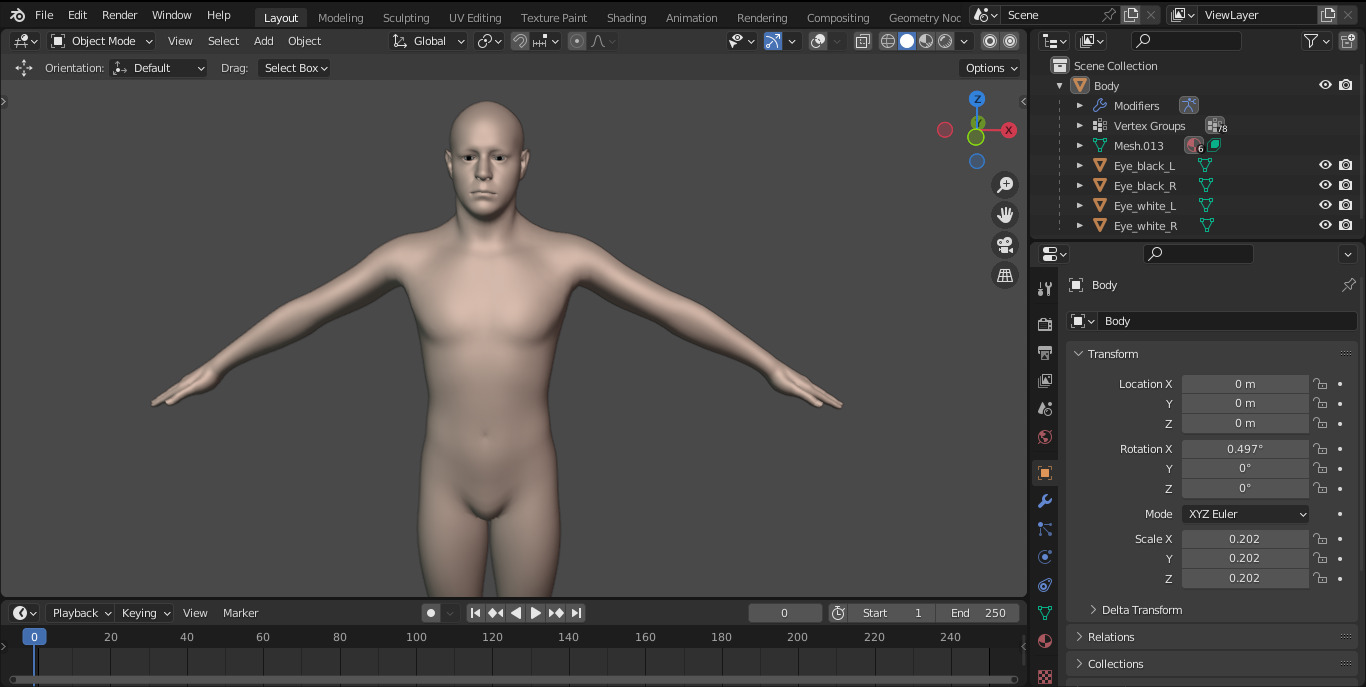 Realistic Short Male Character 3D model_4