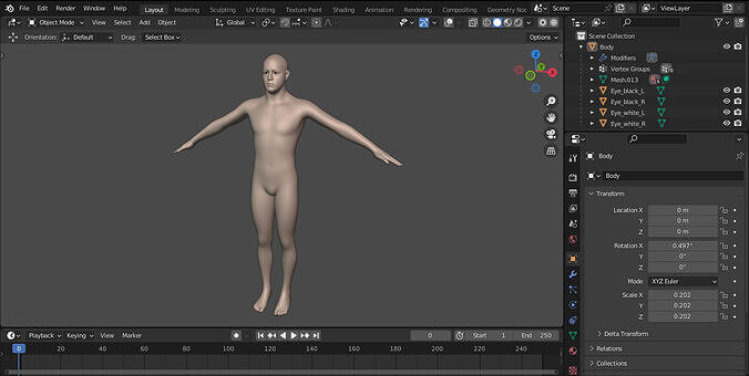 Realistic Short Male Character 3D model