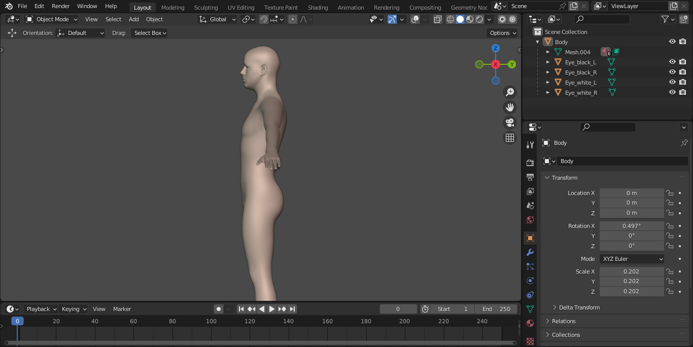 Realistic Short Male Character 3D model_6