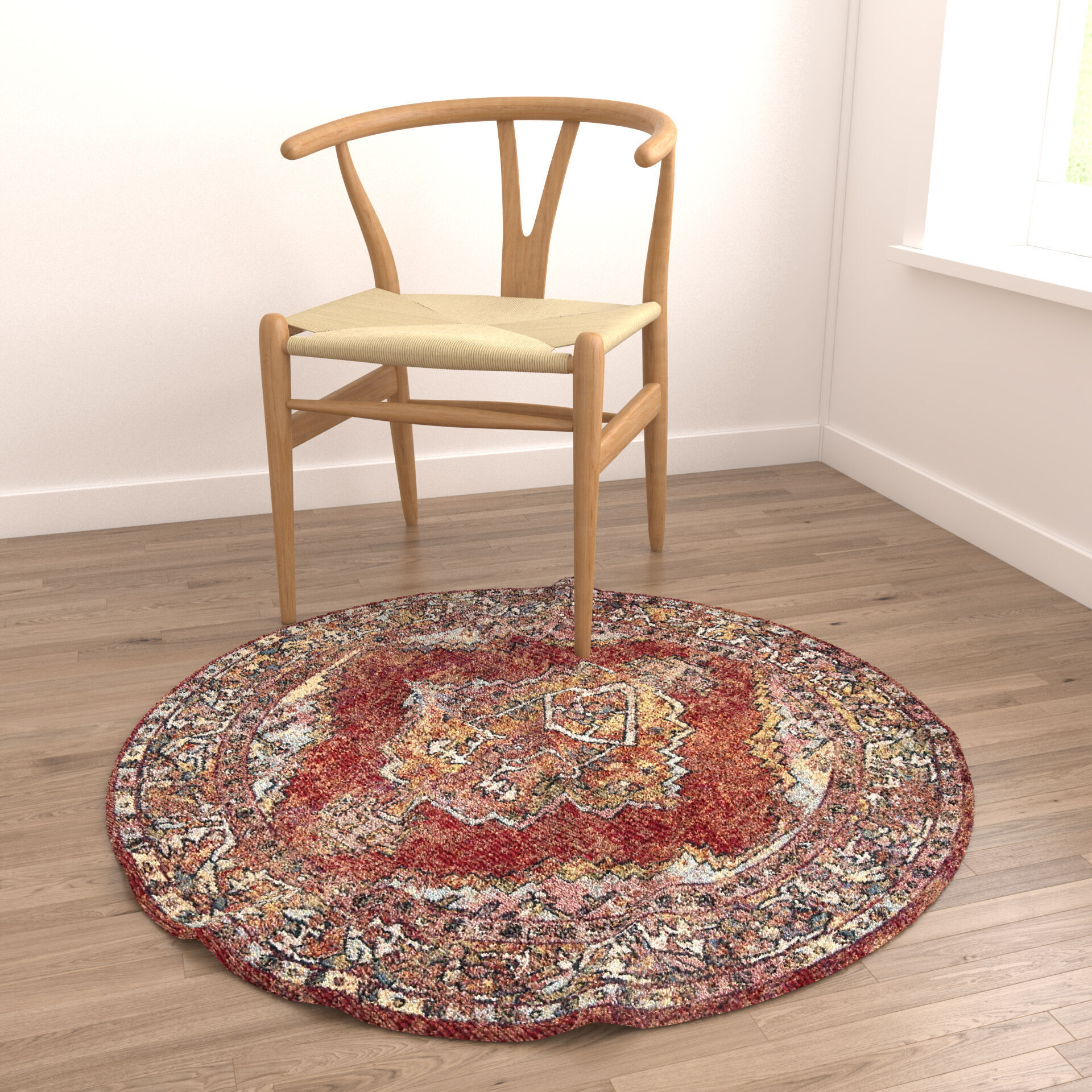 Rugs No 1034 Low-poly 3D model_4