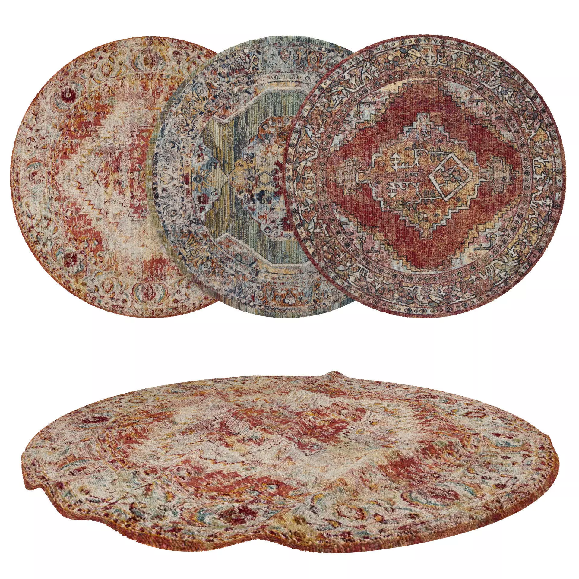 Rugs No 1034 Low-poly 3D model_0