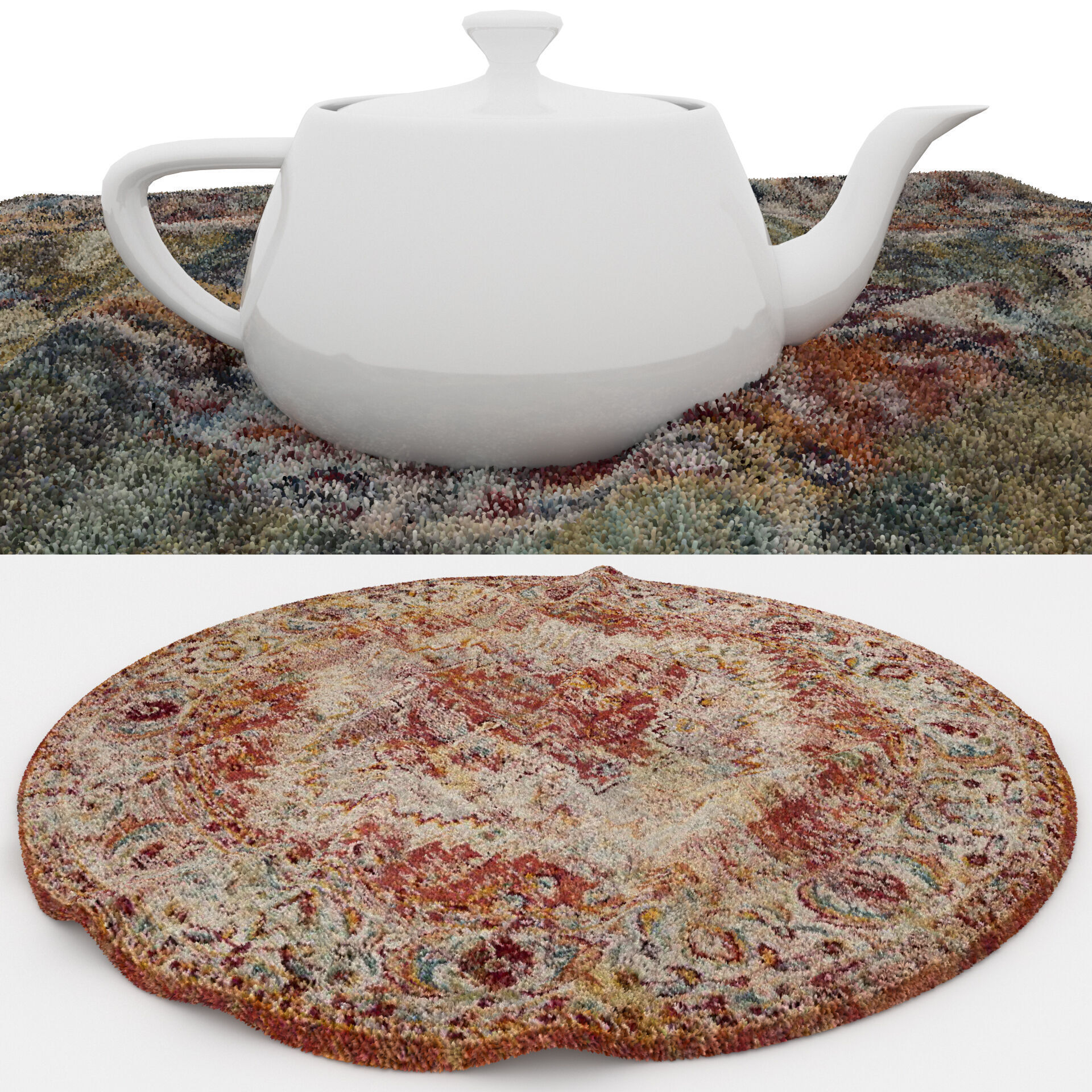 Rugs No 1034 Low-poly 3D model_1