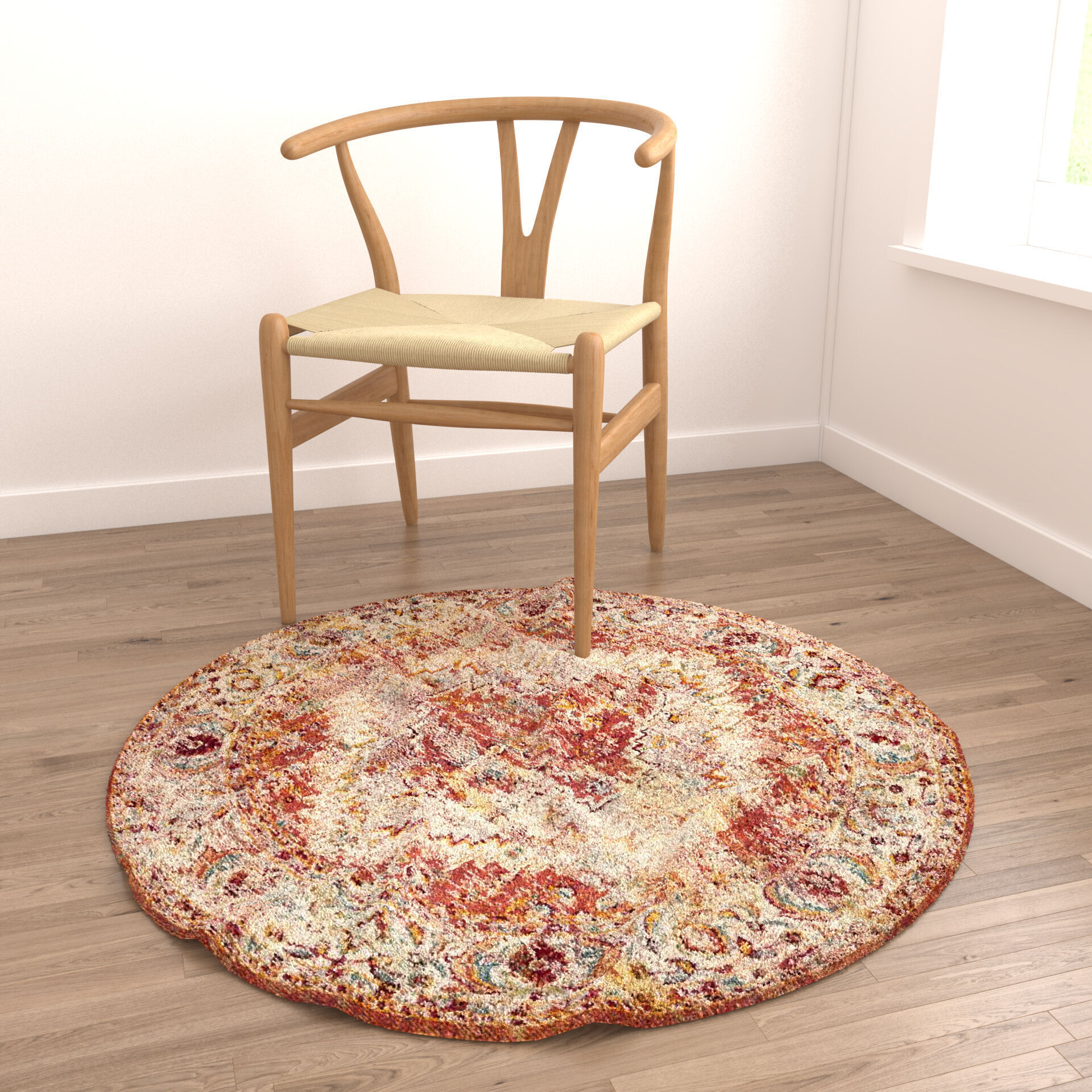 Rugs No 1034 Low-poly 3D model_3