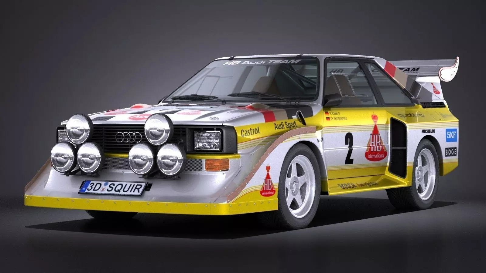 Audi Sport Quattro S1 E2 1985 VRAY 3D model