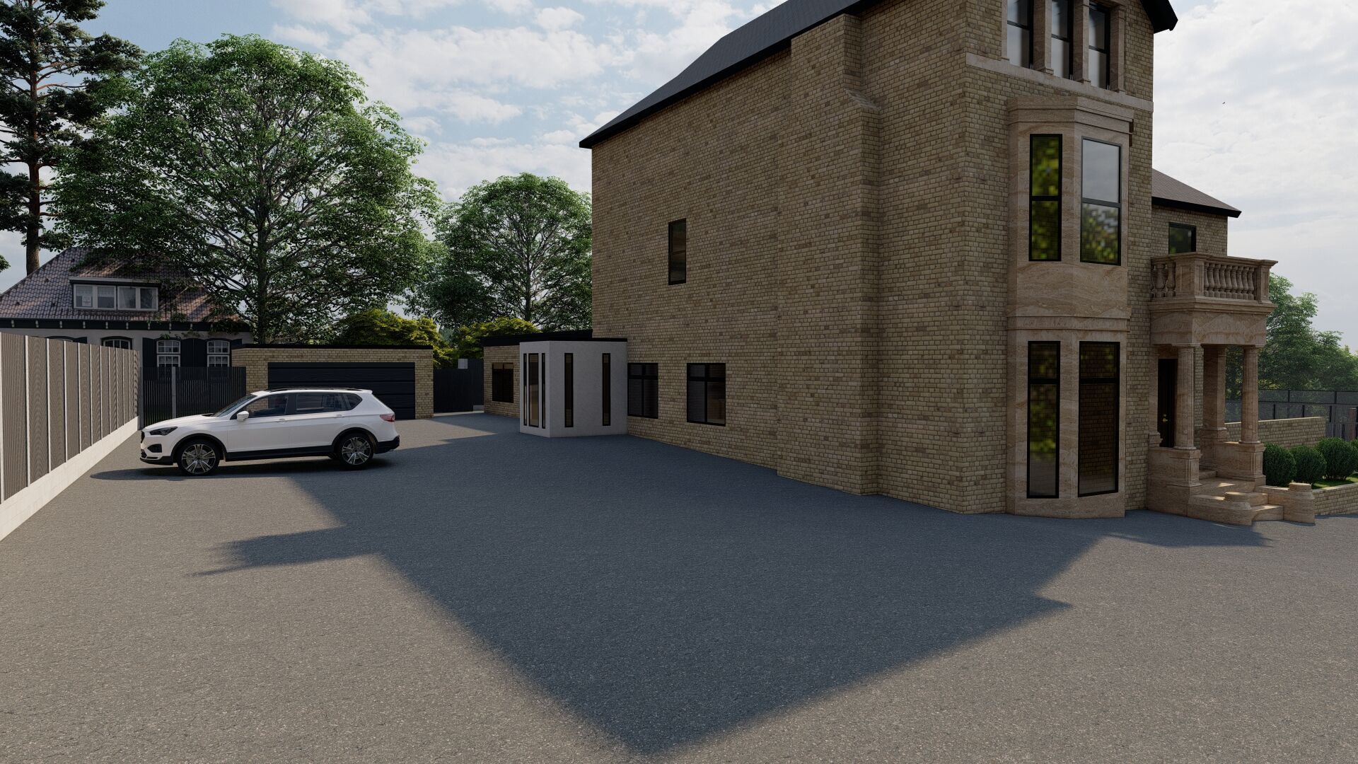 Garden Landscape 3D Model - SketchUp and Lumion Scene 3D model 3D model_10