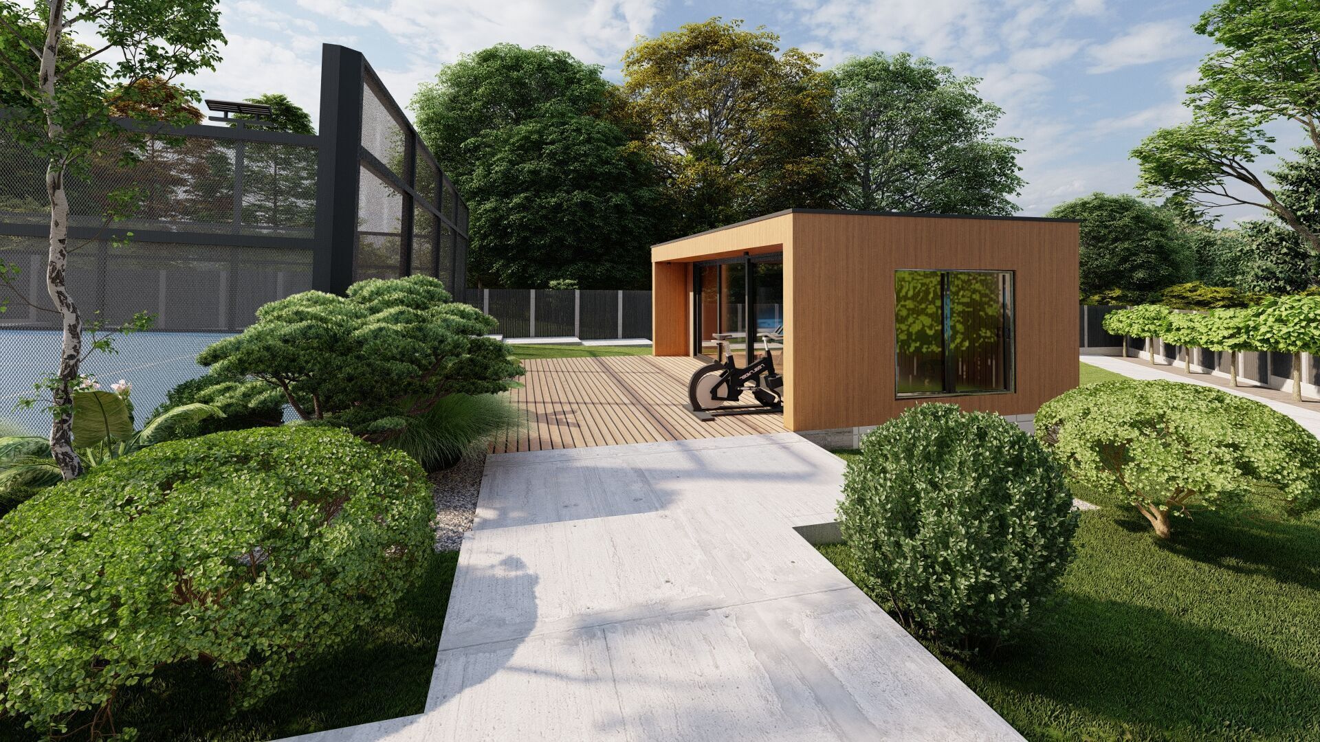 Garden Landscape 3D Model - SketchUp and Lumion Scene 3D model 3D model_6